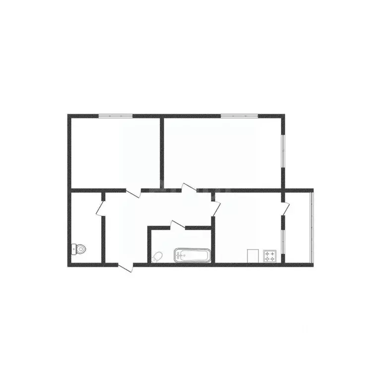 2-к кв. Смоленская область, Смоленск ул. Генерала Трошева, 8 (67.9 м) - Фото 1