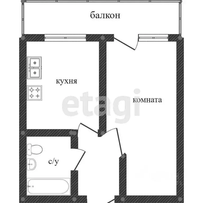 1-к кв. Свердловская область, Нижний Тагил ул. Булата Окуджавы, 9 ... - Фото 1