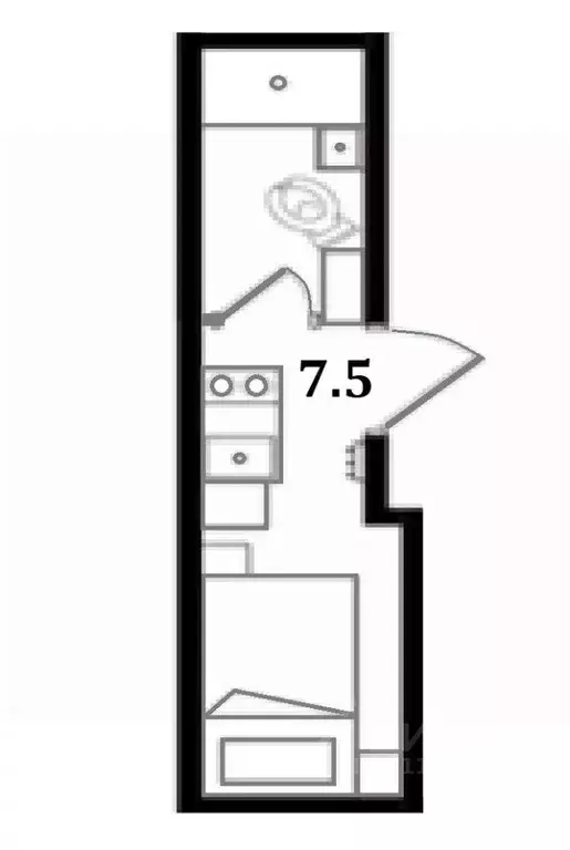 Студия Санкт-Петербург Мытнинская ул., 7 (10.0 м) - Фото 1