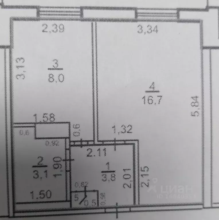 1-к кв. Оренбургская область, Оренбург ул. Чкалова, 29 (32.1 м) - Фото 2