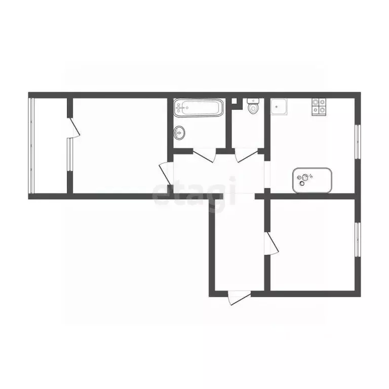 2-к кв. Тульская область, Тула ул. Бондаренко, 35 (44.0 м) - Фото 2