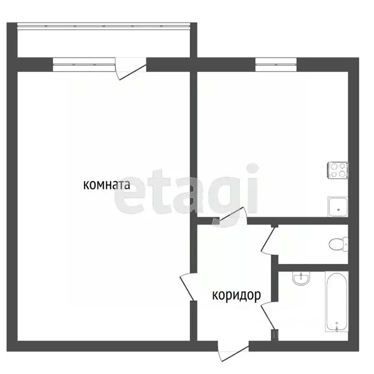 1-к кв. Костромская область, Кострома ул. Свердлова, 80 (33.0 м) - Фото 1