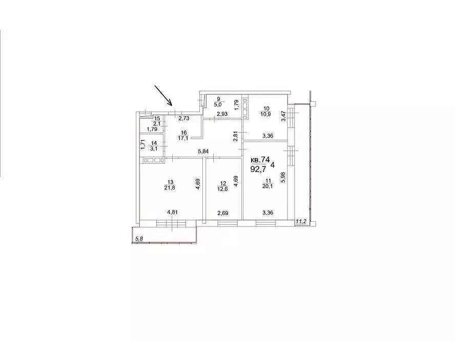 3-к кв. Томская область, Томск тракт Московский, 107 (92.7 м) - Фото 1