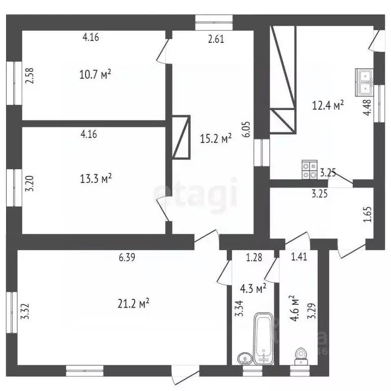 Дом в Крым, с. Красноармейское ул. Победы, 50 (102 м) - Фото 1