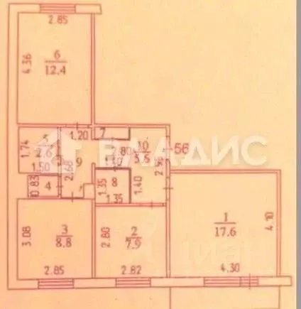 3-к кв. Кемеровская область, Кемерово просп. Шахтеров, 85 (62.0 м) - Фото 2