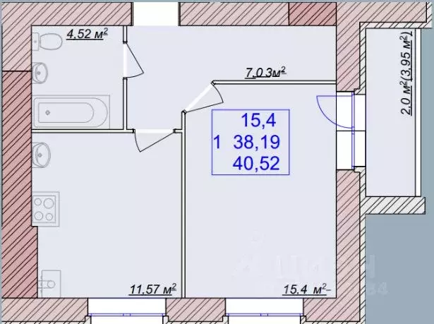 1-к кв. Ярославская область, Ярославский муниципальный округ, пос. ... - Фото 1