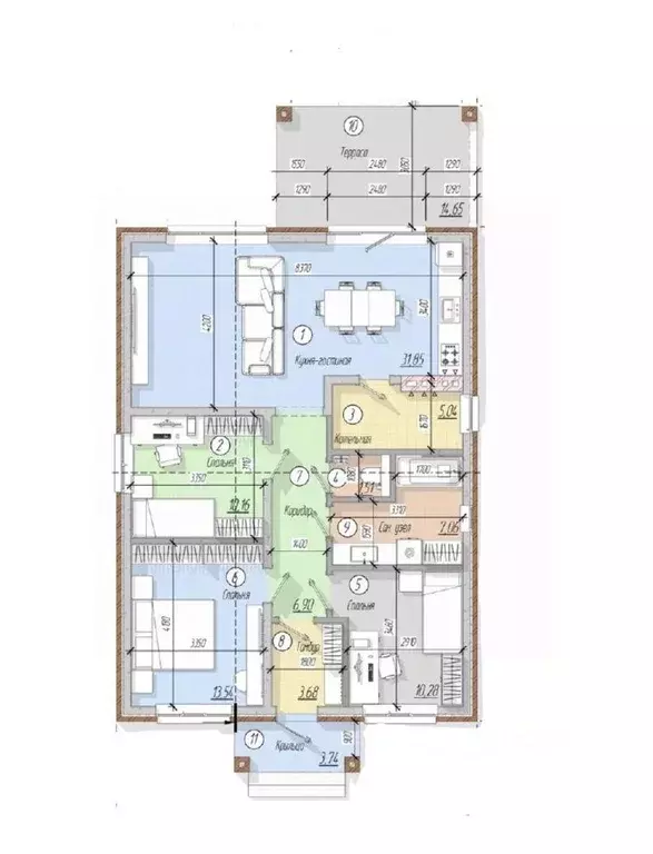 Дом в Краснодарский край, Краснодар Старокорсунская ст-ца,  (120 м) - Фото 2