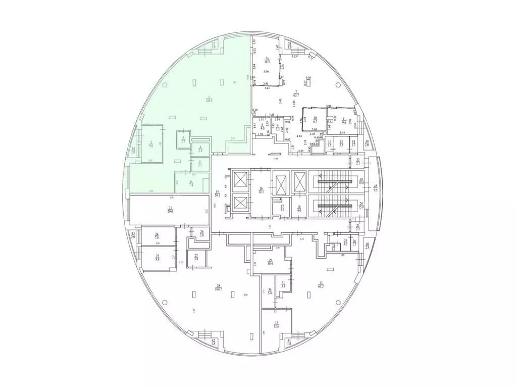 Офис в Москва Поклонная ул., 3к1 (174 м) - Фото 1