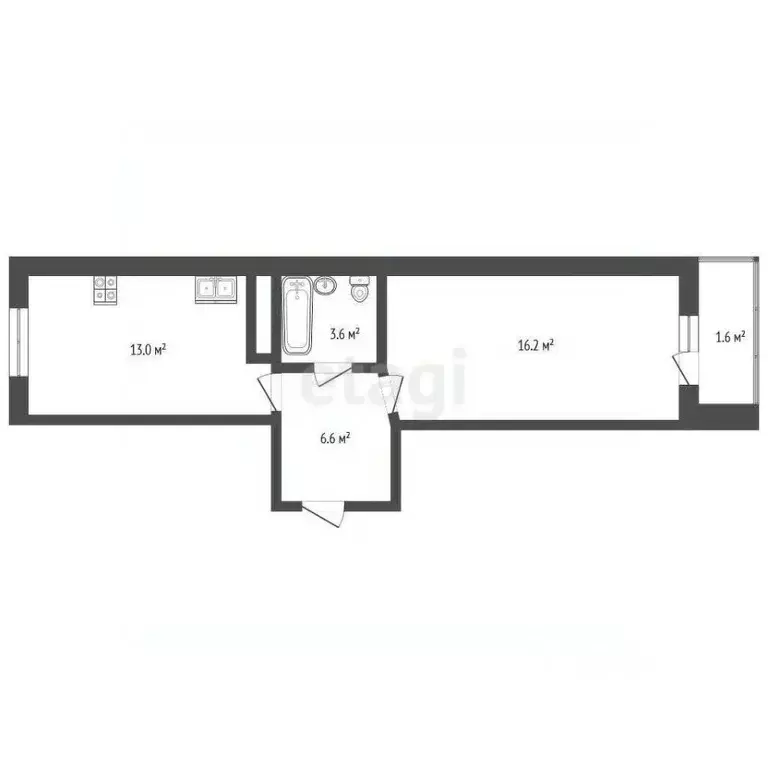 1-к кв. Ярославская область, Ярославль Угличская ул., 66А (39.4 м) - Фото 1