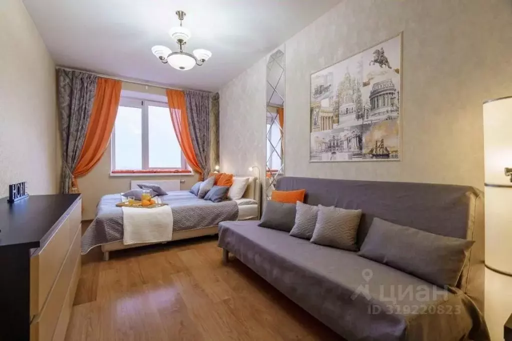 1-к кв. Санкт-Петербург ул. Есенина, 1к1 (43.0 м) - Фото 1