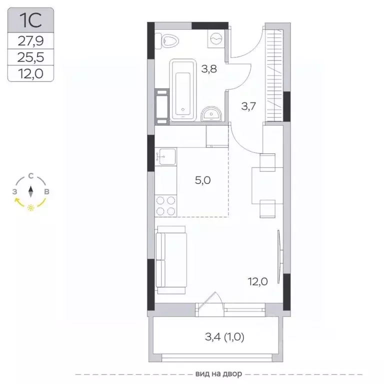Студия Московская область, Мытищи городской округ, д. Пирогово ул. ... - Фото 1