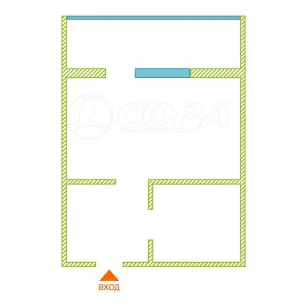 Квартира-студия: Тюмень, Интернациональная улица, 199к3 (24.7 м) - Фото 2