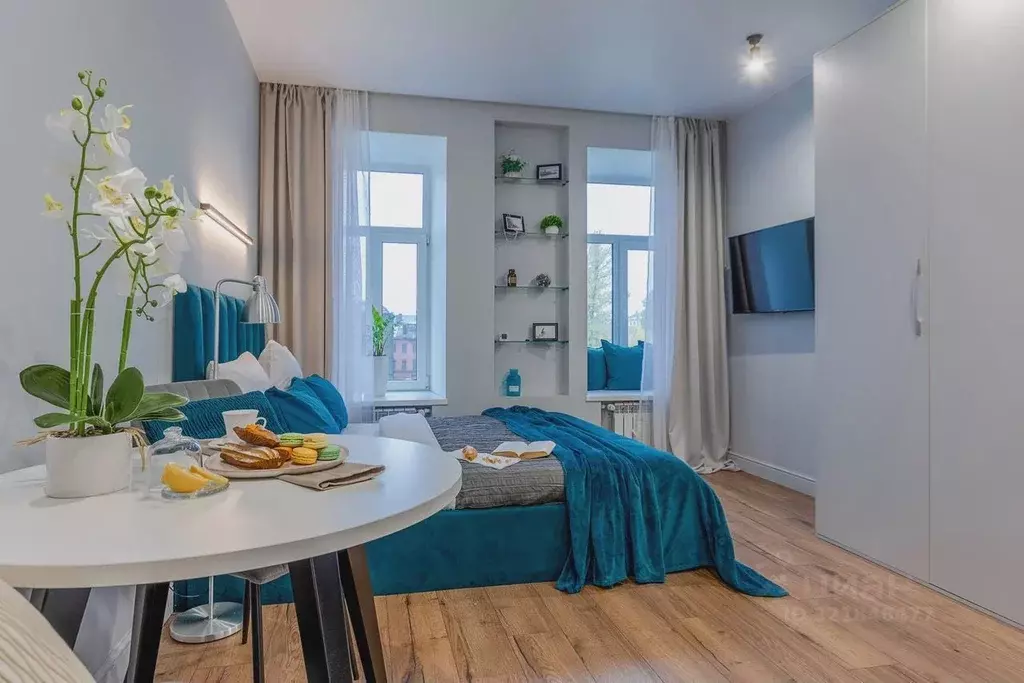 Студия Санкт-Петербург ул. Шкапина, 22 (25.0 м) - Фото 1