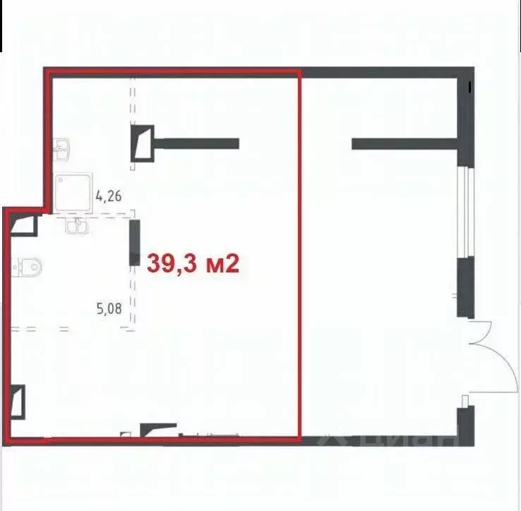 Помещение свободного назначения в Москва пер. Любучанский, 1к4 (39 м) - Фото 2