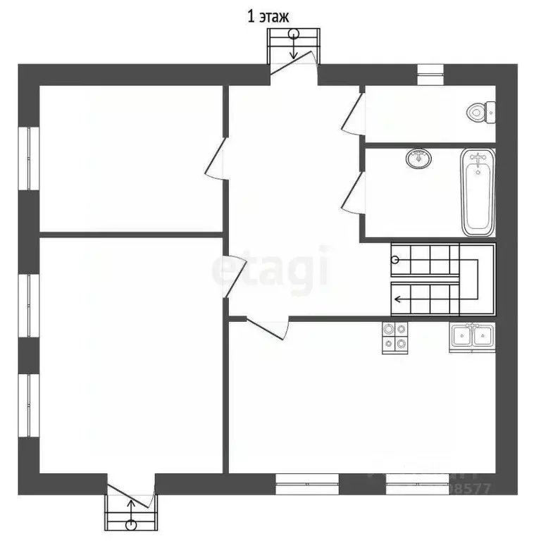 Дом в Воронежская область, Грибановский пгт ул. Есенина, 4 (186 м) - Фото 2
