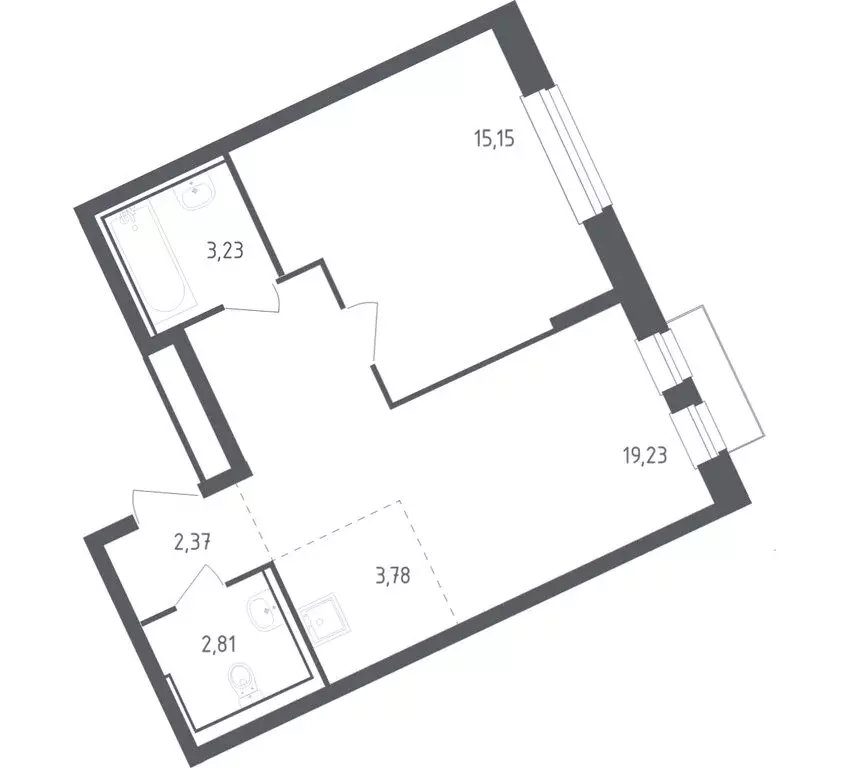 1-комнатная квартира: село Лайково, микрорайон Город-Событие, ЖК ... - Фото 1