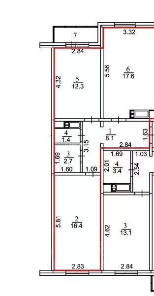 3-к кв. Челябинская область, Челябинск Университетская Набережная ул., ... - Фото 2