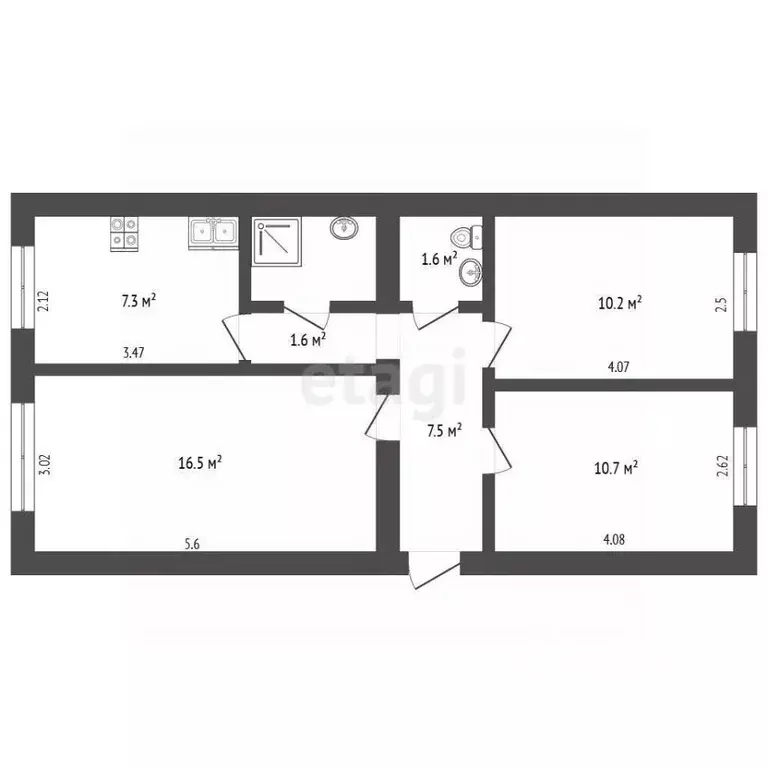 3-к кв. Крым, Ялта муниципальный округ, Голубой Залив пгт ул. Шайна, ... - Фото 2