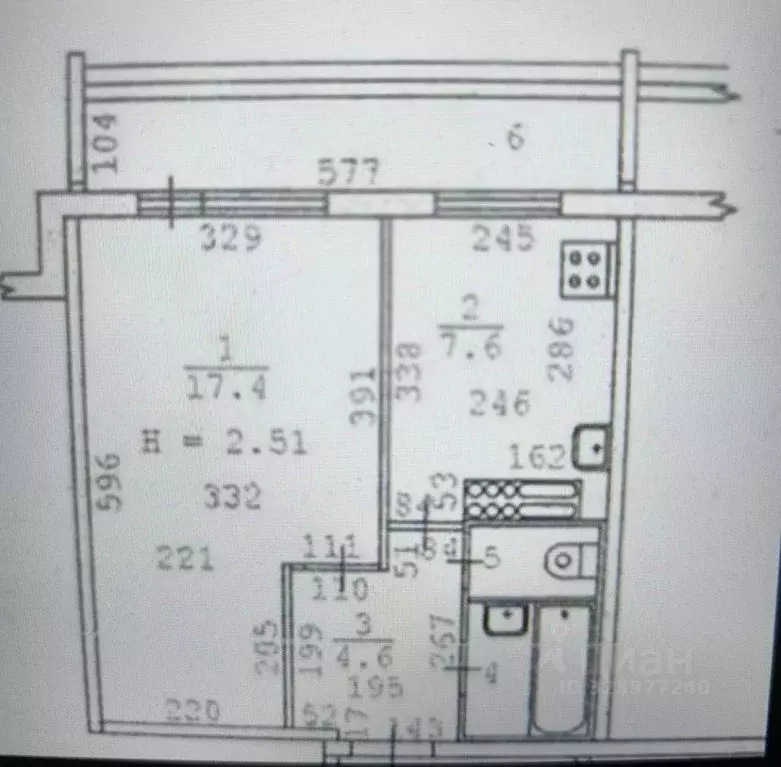 1-к кв. Свердловская область, Екатеринбург ул. Фрезеровщиков, 38 (33.0 ... - Фото 2