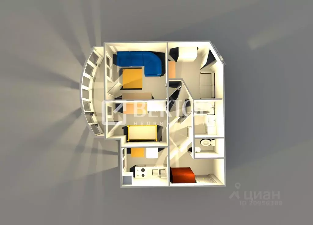 3-к кв. Ярославская область, Ярославль ул. 8 Марта, 3к3 (68.3 м) - Фото 1