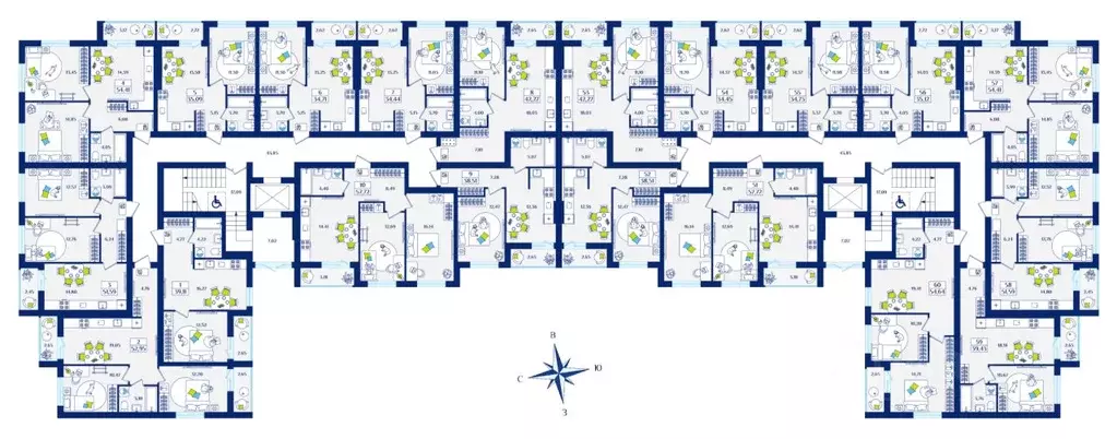 1-к кв. Калининградская область, Зеленоградск  (39.11 м) - Фото 2