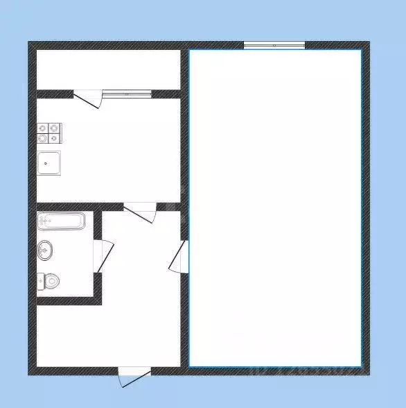 1-к кв. Костромская область, Кострома ул. Ленина, 92Б (36.4 м) - Фото 0