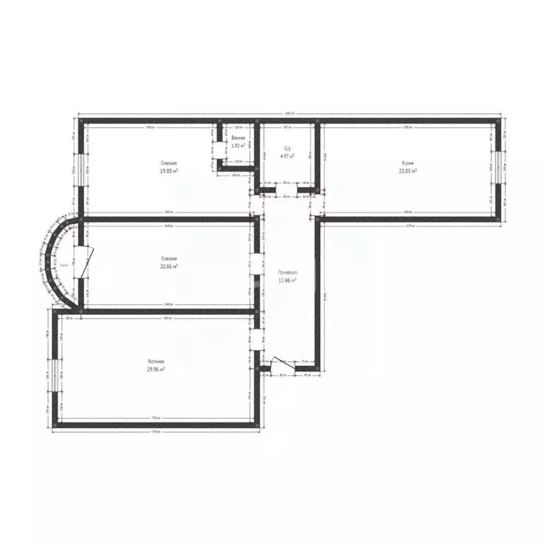 3-к кв. Дагестан, Махачкала ул. Ирчи Казака, 128В (122.0 м) - Фото 2