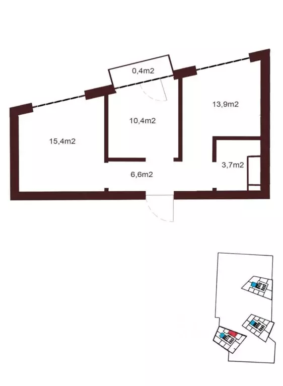 2-к кв. Москва ул. Народного Ополчения, 15К1 (51.0 м) - Фото 0