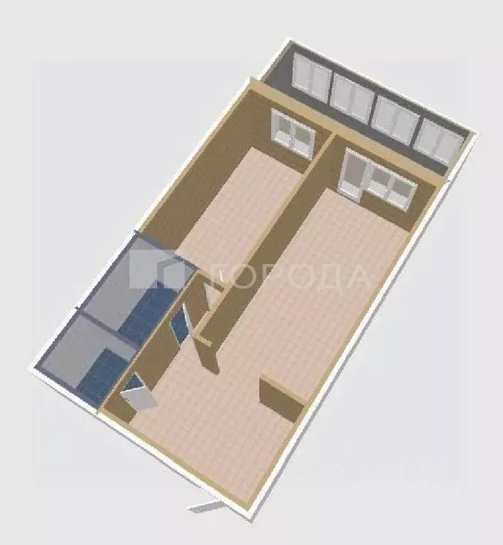 1-к кв. Томская область, Томск тракт Иркутский, 183/2 (37.3 м) - Фото 2