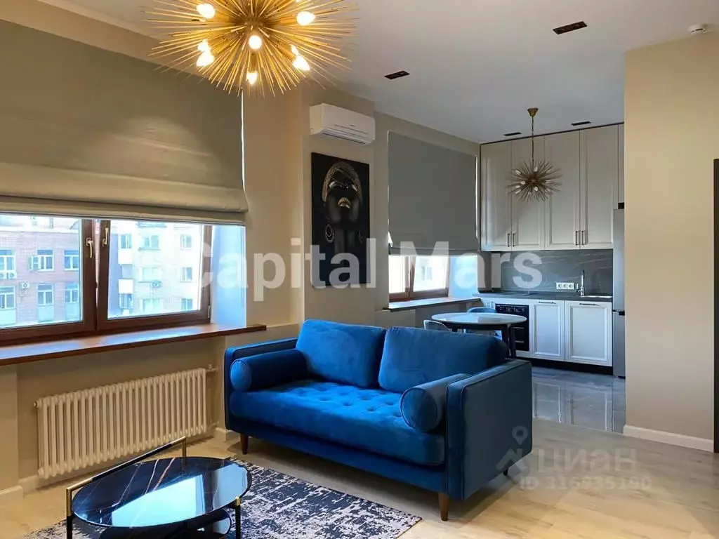 1-к кв. Москва пер. Красина, 16С1 (50.0 м) - Фото 0