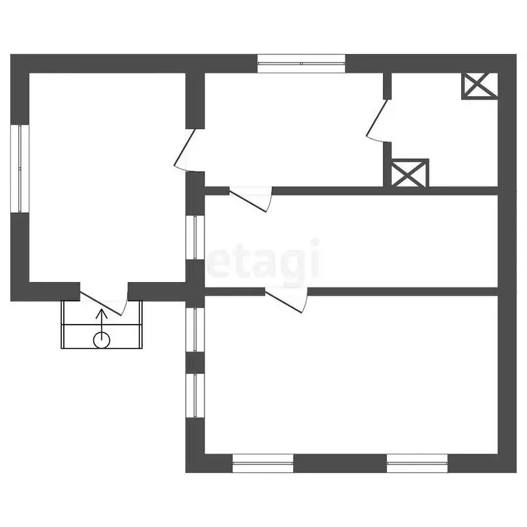 Дом в Михайловка, улица Гагарина (55.7 м) - Фото 0