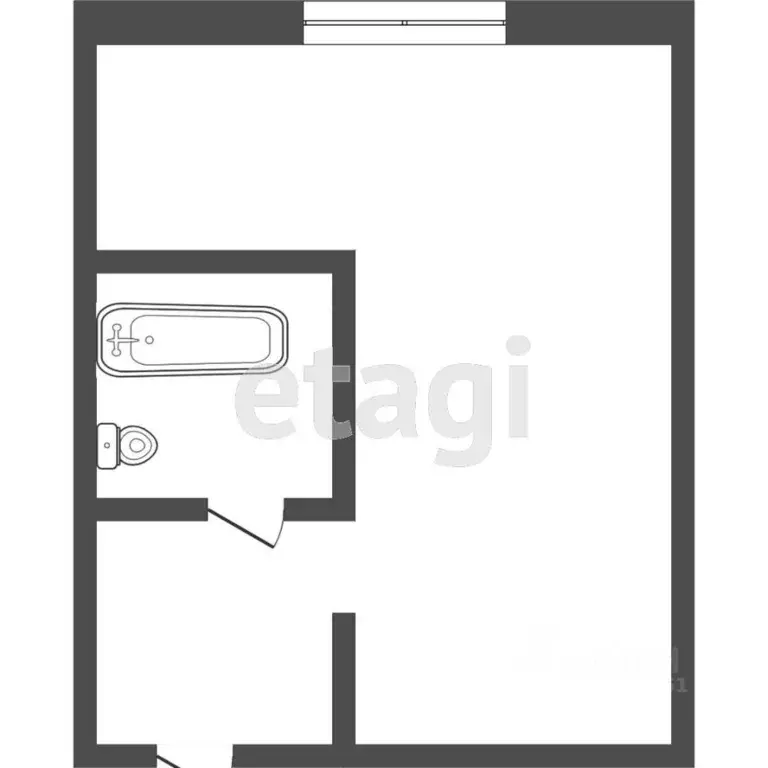 1-к кв. Томская область, Томск Железнодорожная ул., 30 (35.5 м) - Фото 2