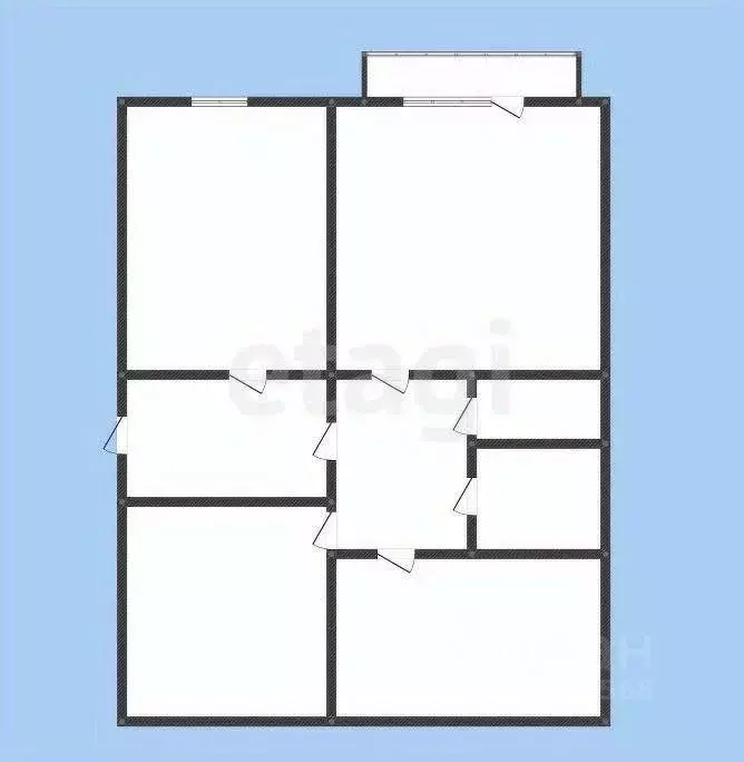 3-к кв. Белгородская область, Губкин ул. Раевского, 18 (60.0 м) - Фото 1