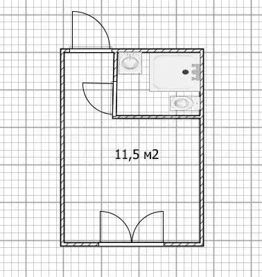Квартира-студия, 11,5 м, 1/5 эт. - Фото 0