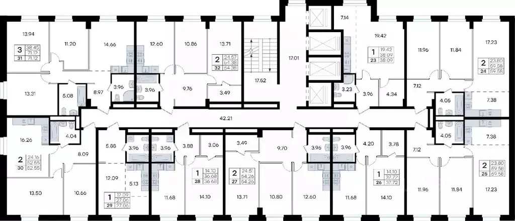 3-к кв. Приморский край, Владивосток ул. Тухачевского, 80 (71.12 м) - Фото 2