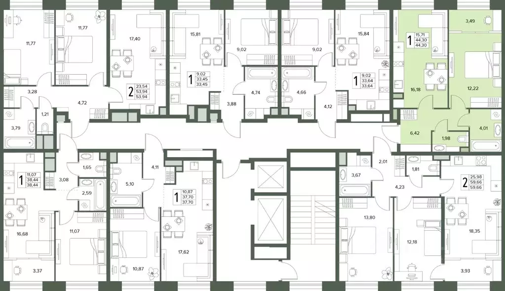 2-к кв. Московская область, Серпухов  (44.3 м) - Фото 2
