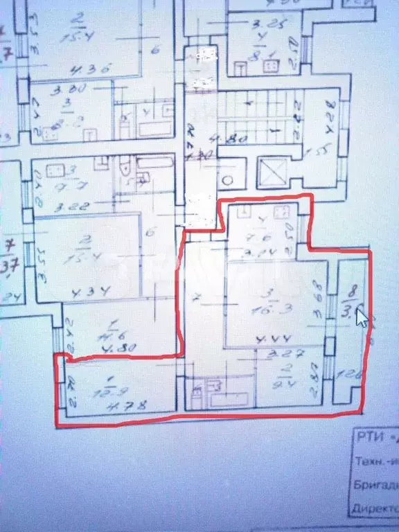 3-к. квартира, 59,8 м, 6/9 эт. - Фото 0