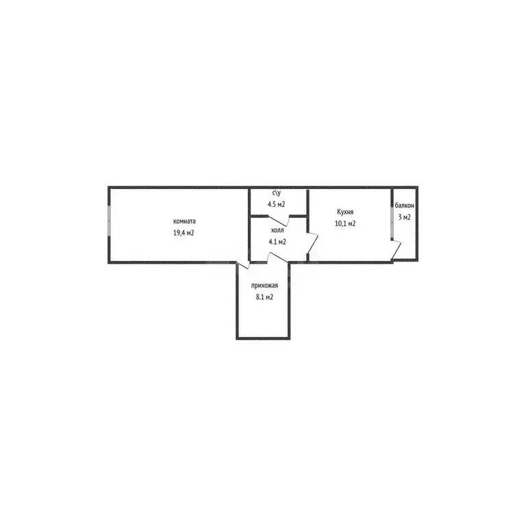 1-комнатная квартира: Краснодар, проезд Репина, 42 (46.2 м) - Фото 0