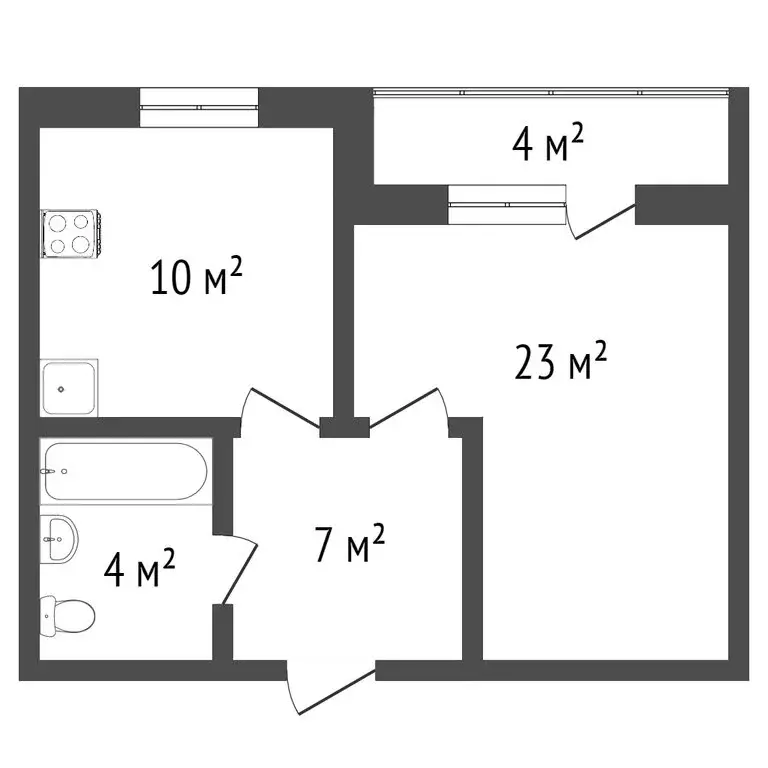 1-комнатная квартира: Ярославль, улица Щорса, 5 (40 м) - Фото 1