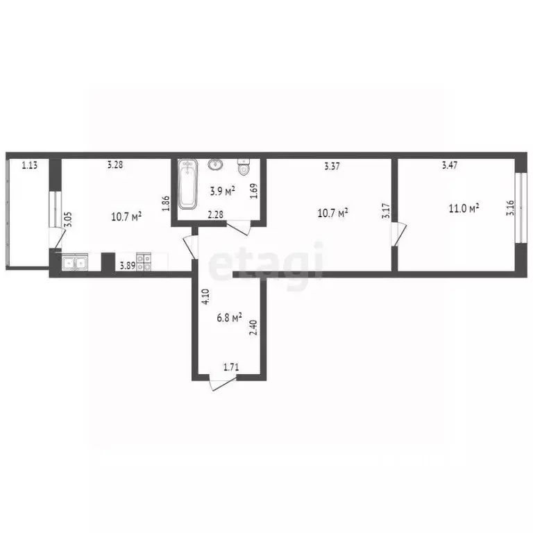 2-к кв. Ростовская область, Таганрог Большой Садовый пер., 13к5 (43.1 ... - Фото 2