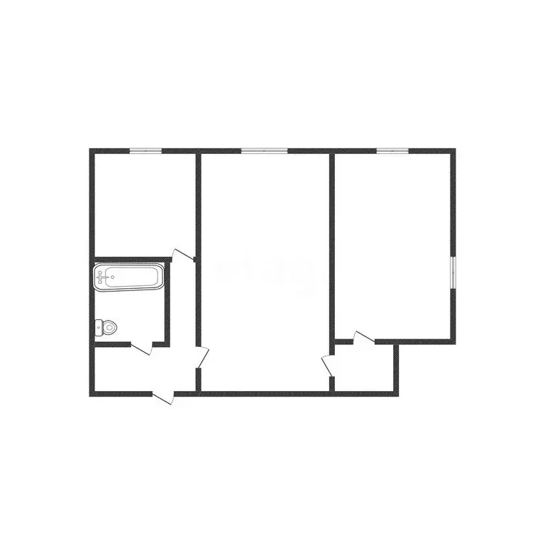 2-комнатная квартира: Губкин, Комсомольская улица, 43 (39.4 м) - Фото 2
