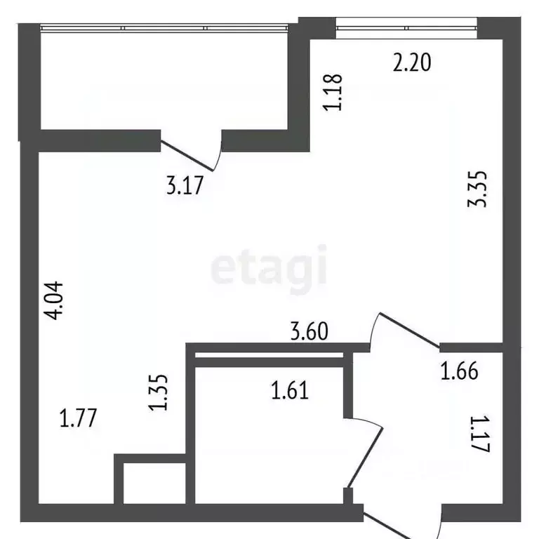 Студия Ленинградская область, Мурино Всеволожский район, ул. Шувалова, ... - Фото 2
