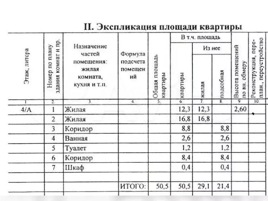 аукцион: 2-к. квартира, 50,5 м, 4/5 эт. - Фото 1