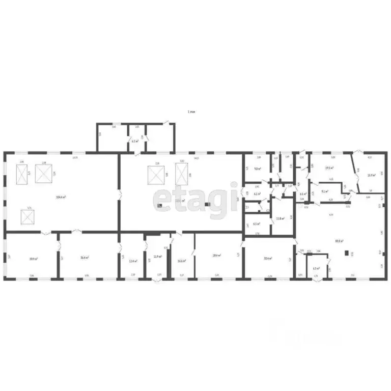 Торговая площадь в Свердловская область, Талица ул. Ленина, 93 (739 м) - Фото 2