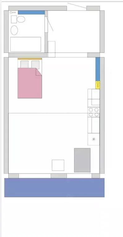 1-к кв. Иркутская область, Иркутск Байкальская ул., 315 (35.2 м) - Фото 2