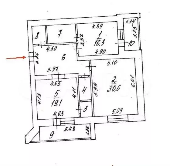 2-к. квартира, 106,8 м, 2/8 эт. - Фото 0