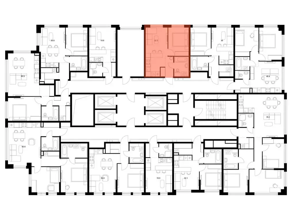 1-комнатная квартира: Москва, улица Ивана Франко, 20к3 (32.3 м) - Фото 1