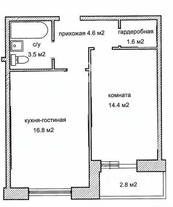 1-к кв. Санкт-Петербург Пискаревский просп., 25к2 (41.8 м) - Фото 2