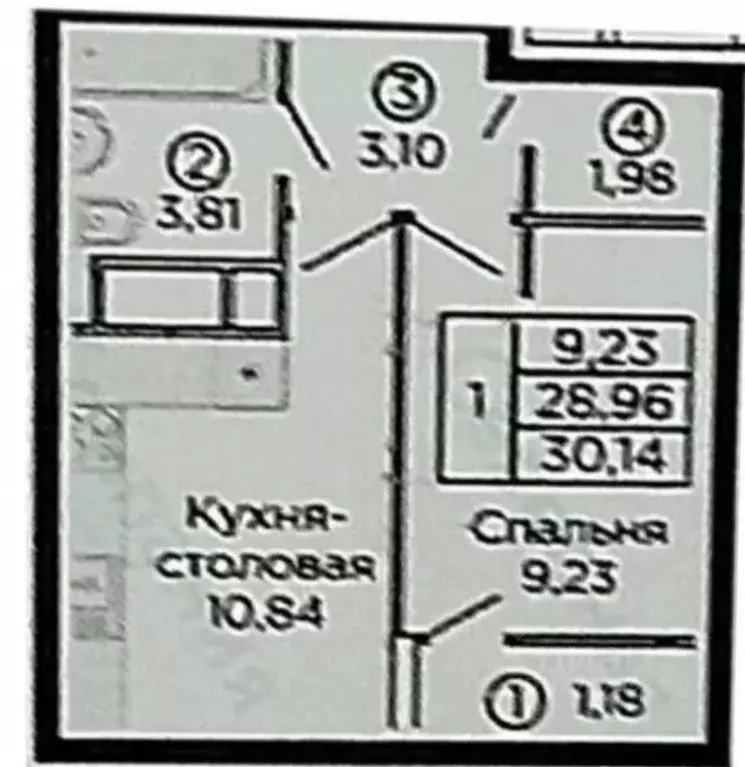 1-к кв. Рязанская область, Рязань ул. Александра Полина, 1 (28.4 м) - Фото 1