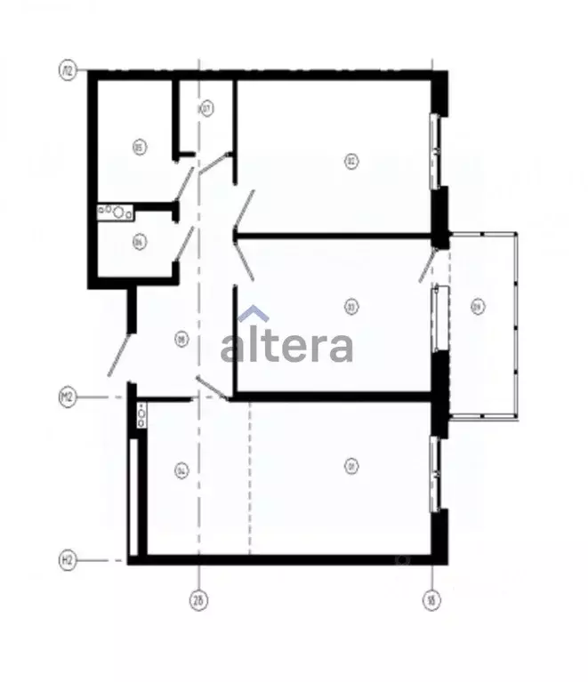 3-к кв. Татарстан, Казань ул. Шаляпина, 28 (68.09 м) - Фото 1